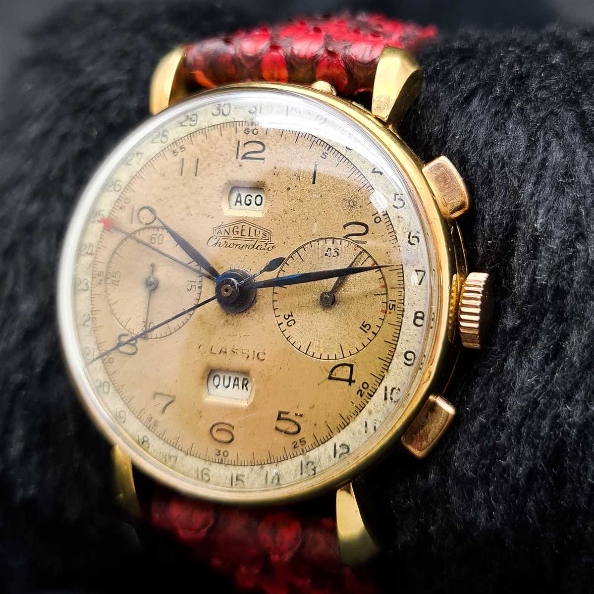 Angelus Chronodato Triple Date Chronograph