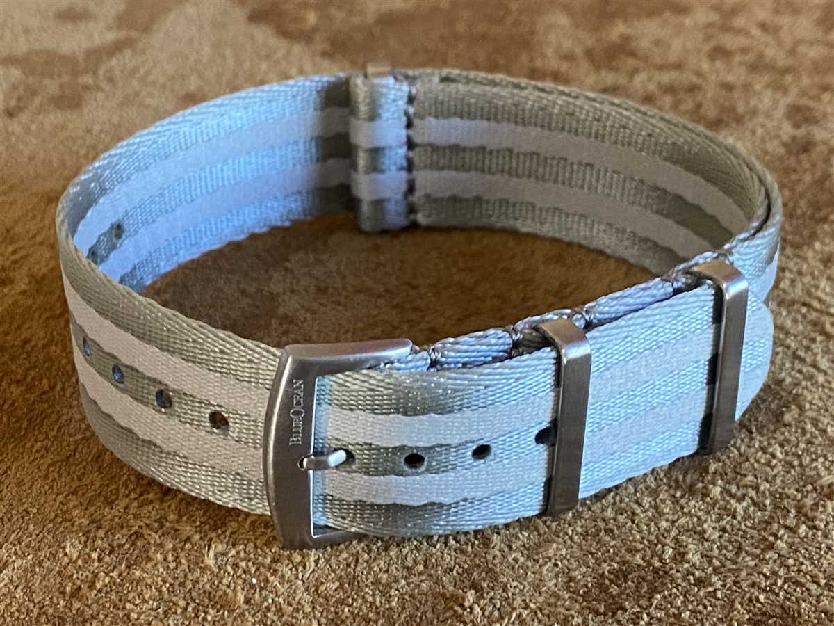 Pulseira Nato Nylon Seatbelt  Cinza/ Cinza Light